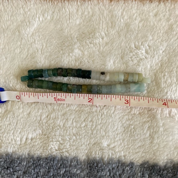 Handmade Jasper and Amazonite Heishi Bracelet - Picture 9 of 11